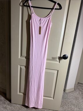 strapless open back dress Black And Magenta Color Blocking Women's Dress